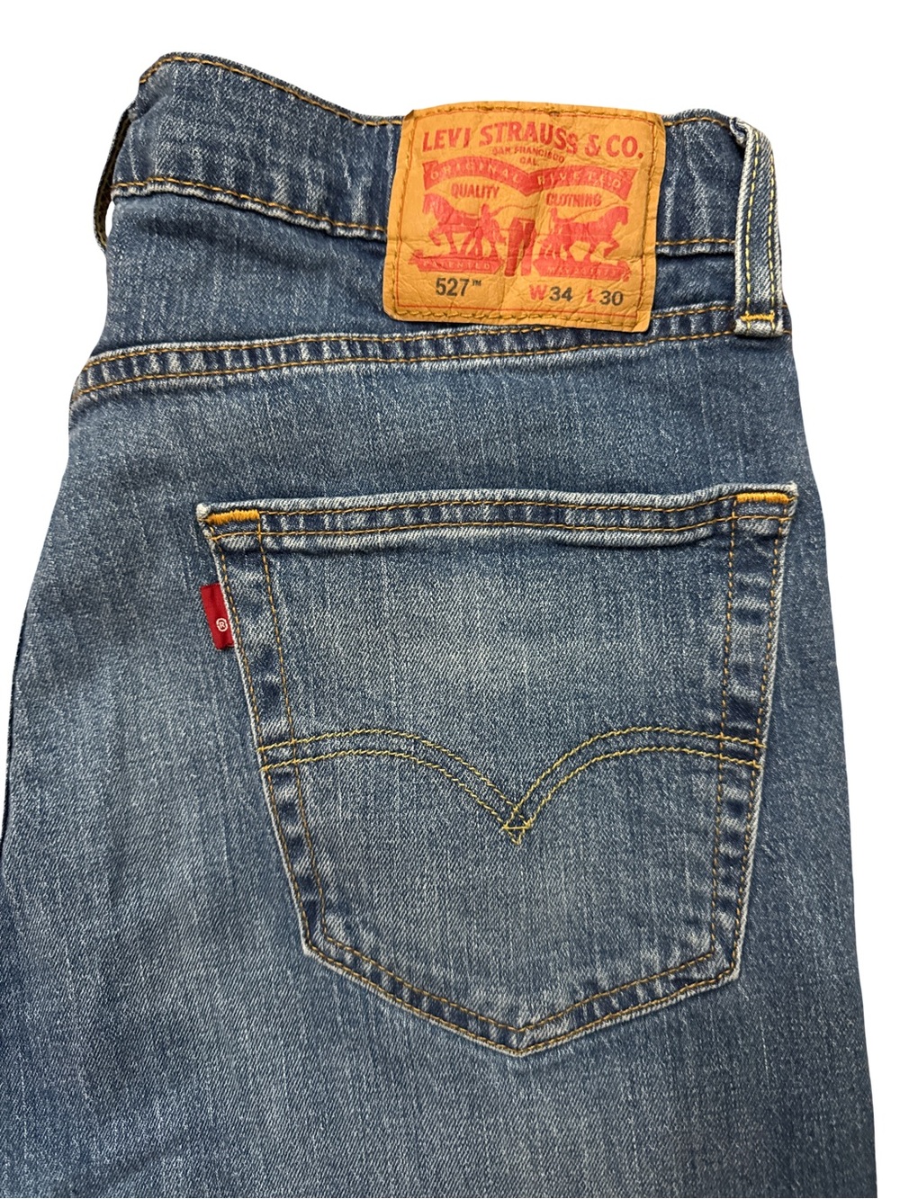 Levi’s Denim Men’s Blue Jeans Size 34x30 527 Levi’s Red Tab Casual